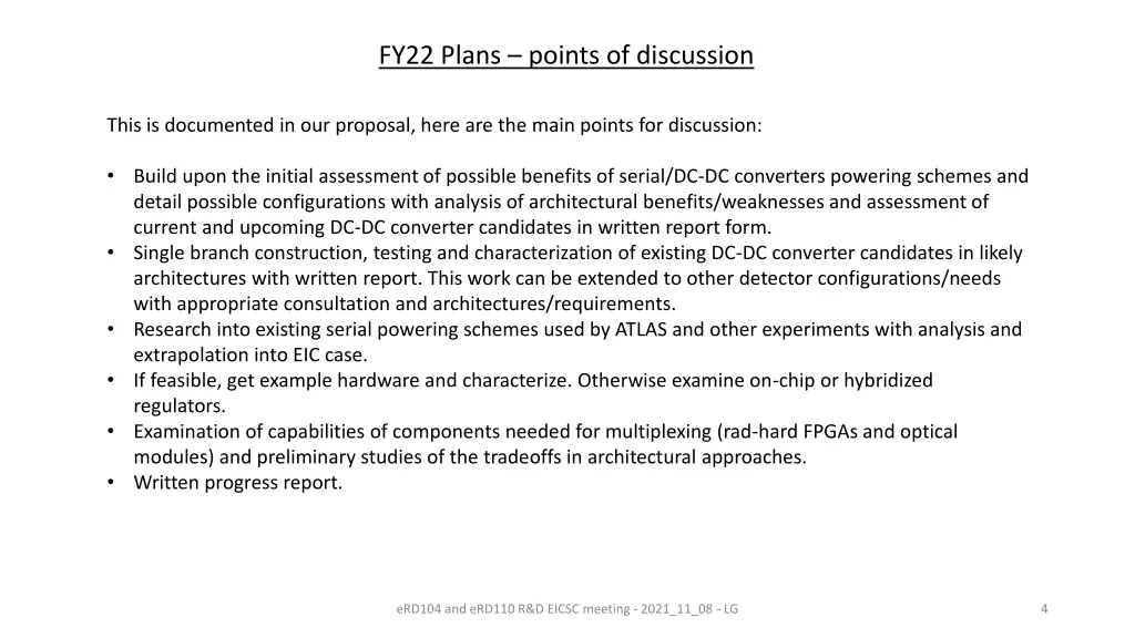 fy22 plans points of discussion