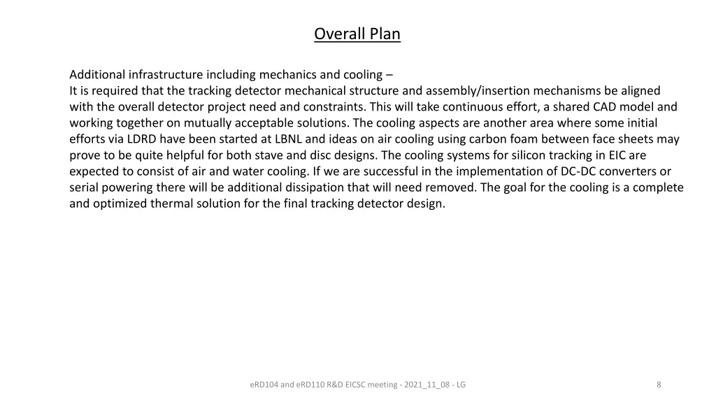 overall plan 1