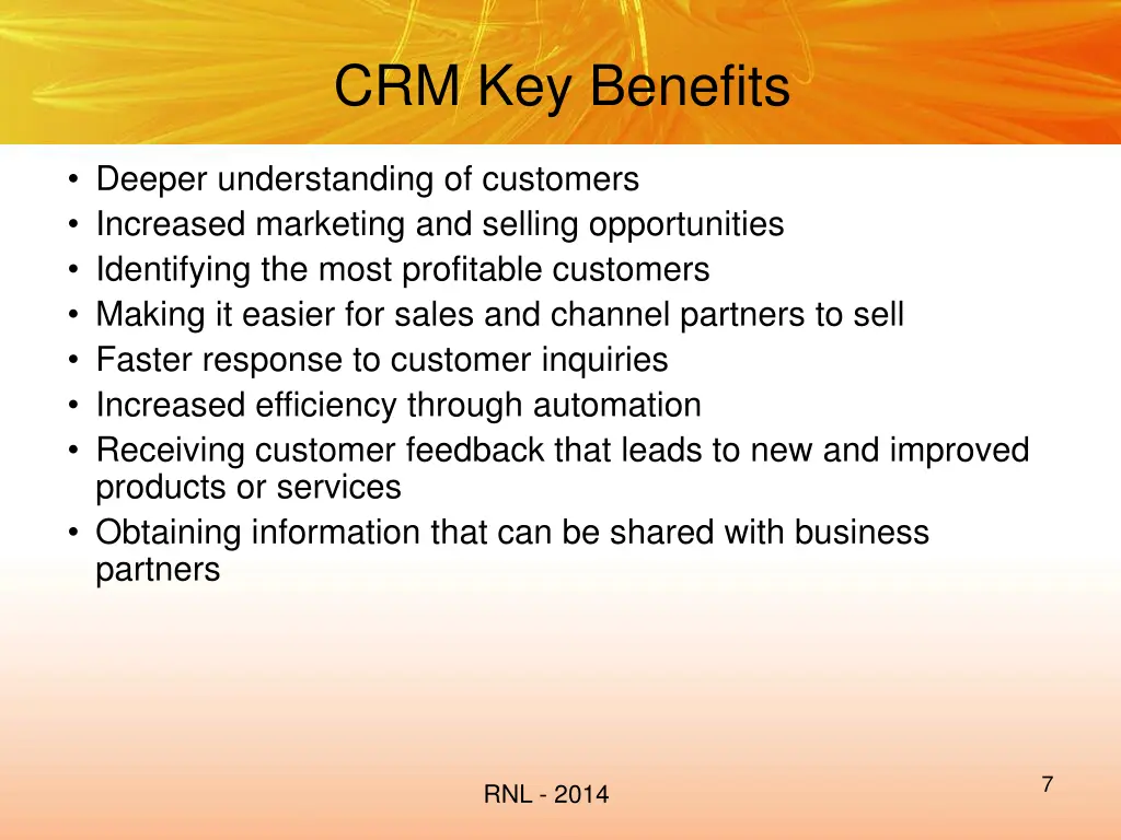 crm key benefits
