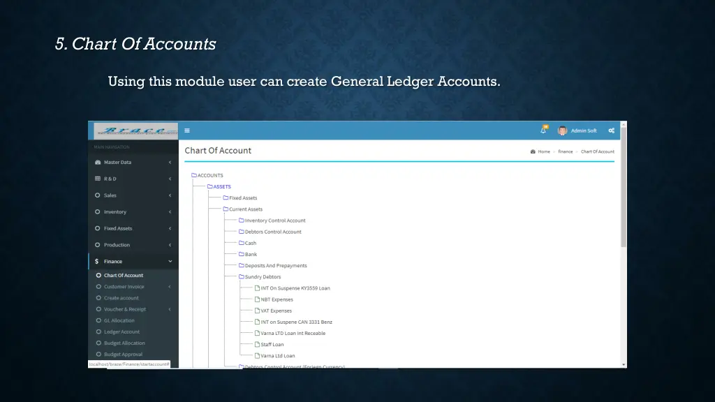 5 chart of accounts