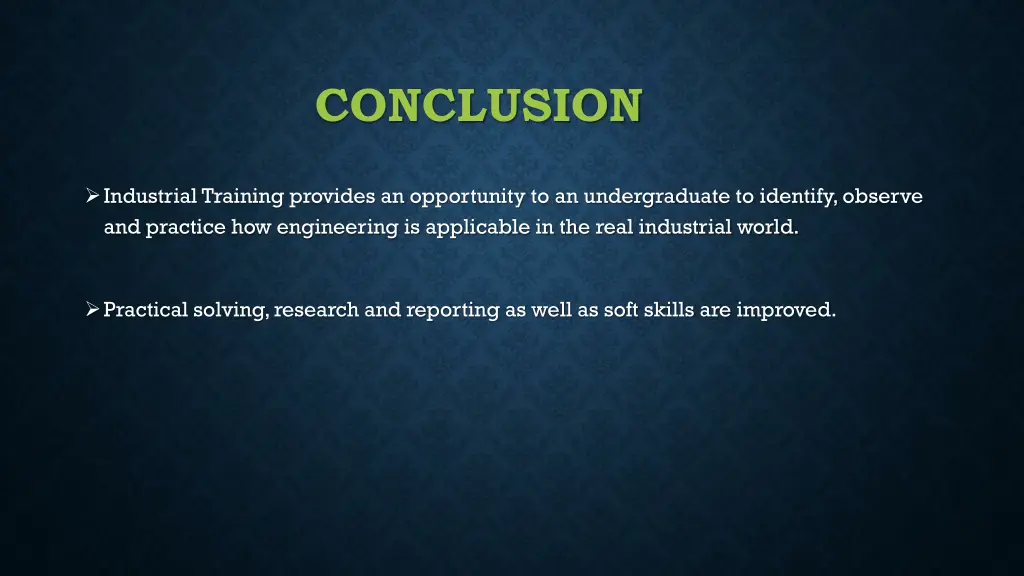 conclusion