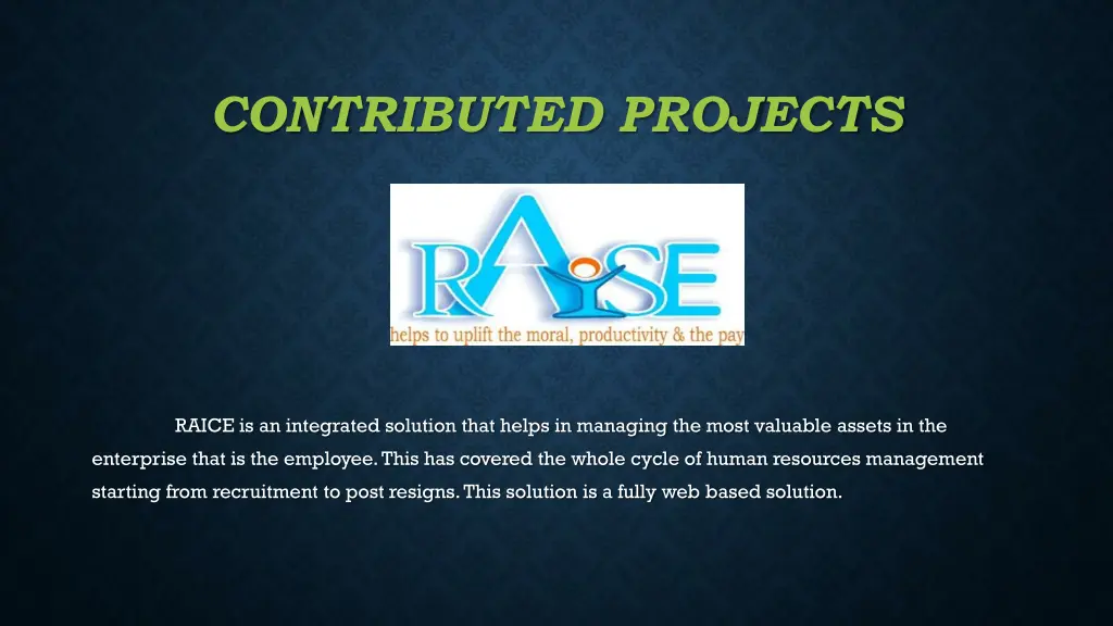 contributed projects 1