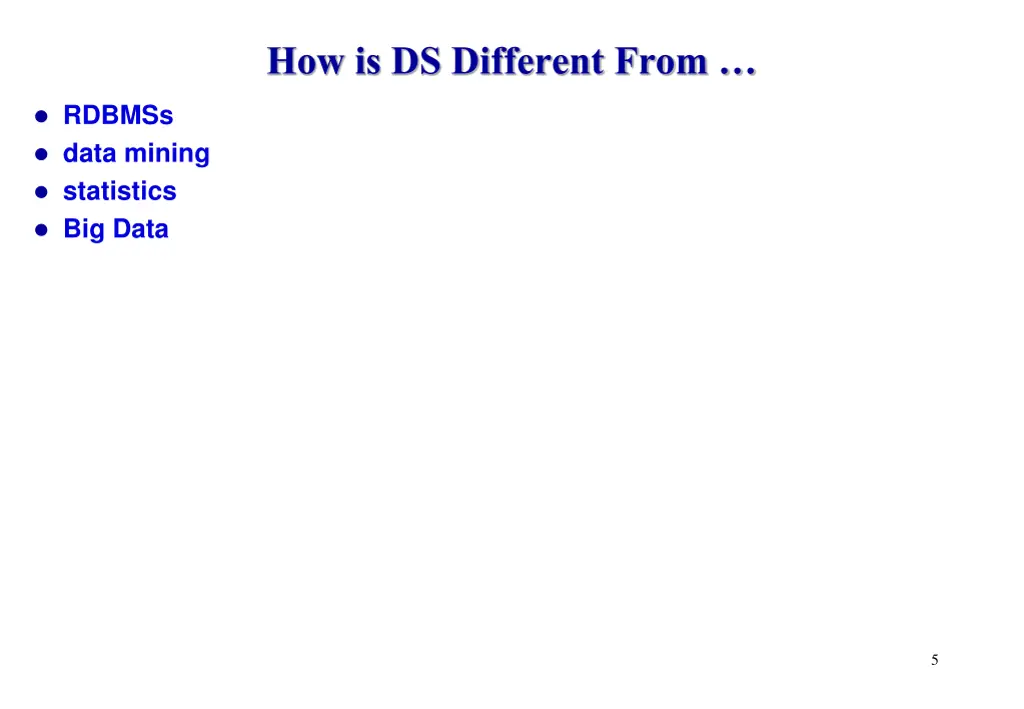 how is ds different from