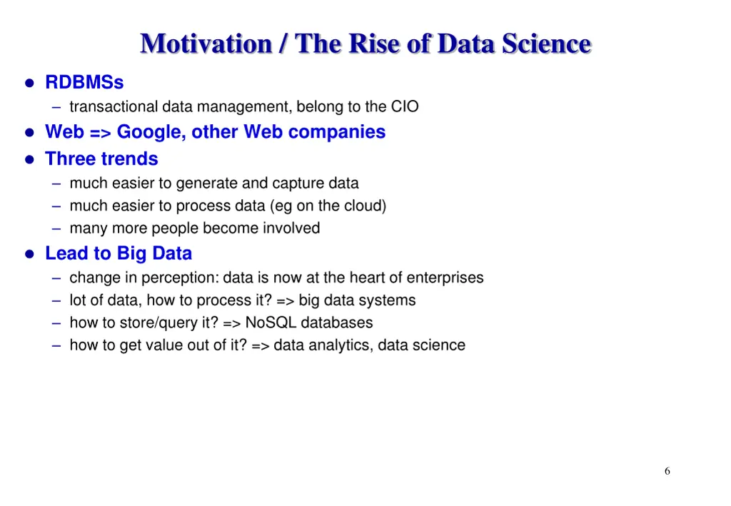 motivation the rise of data science