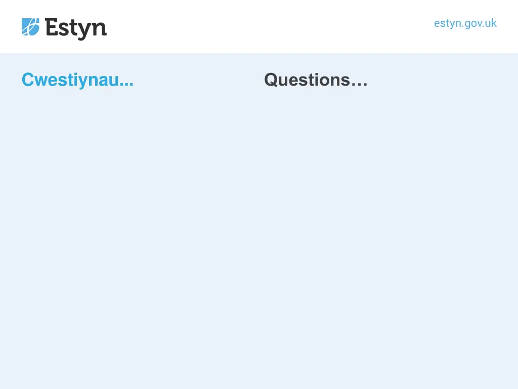 cwestiynau