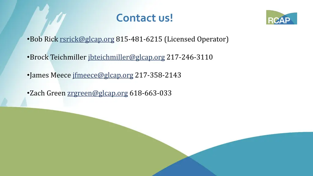 contact us