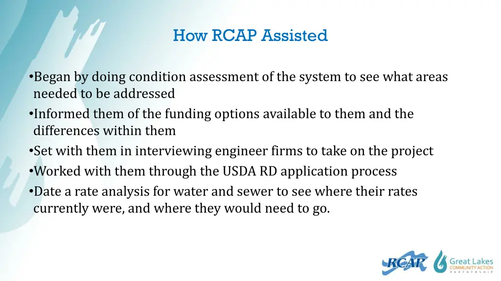 how rcap assisted