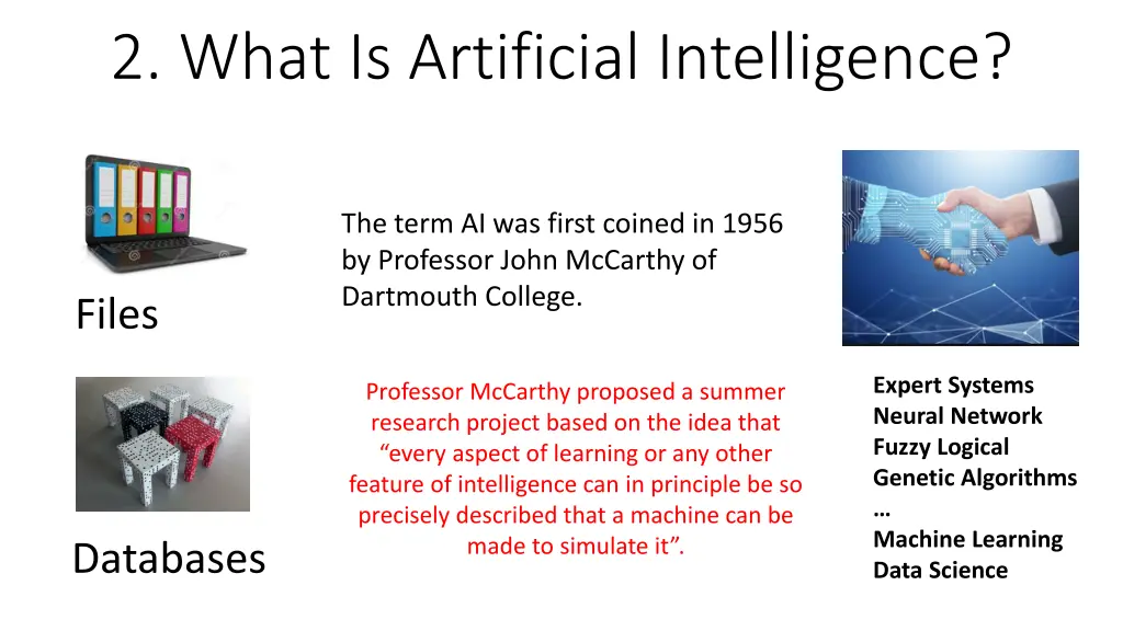 2 what is artificial intelligence 1