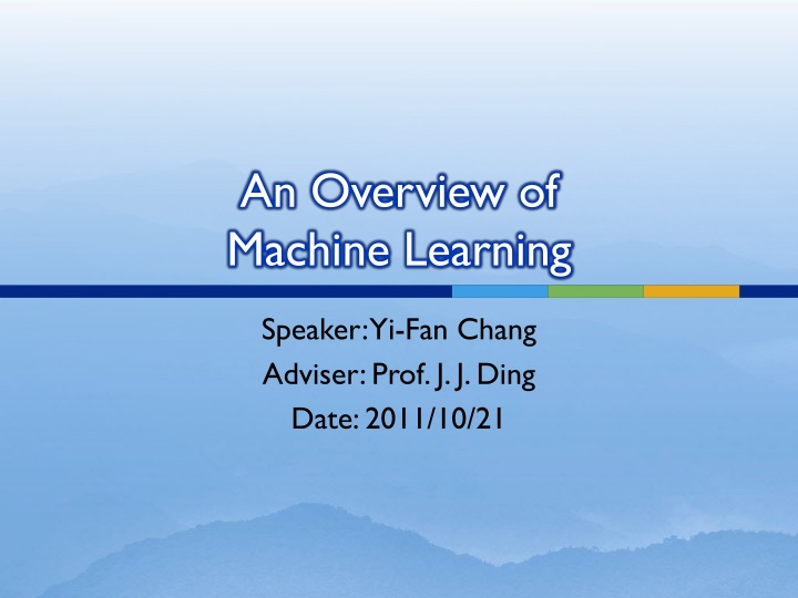 an overview of machine learning