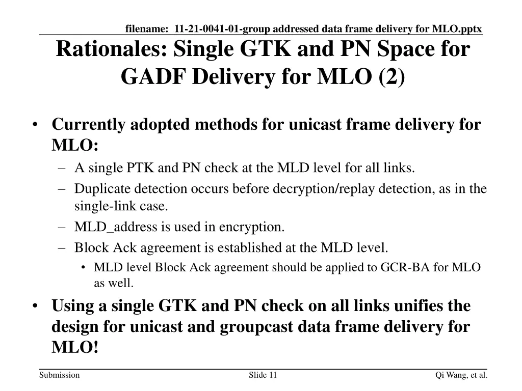 filename 11 21 0041 01 group addressed data frame 10