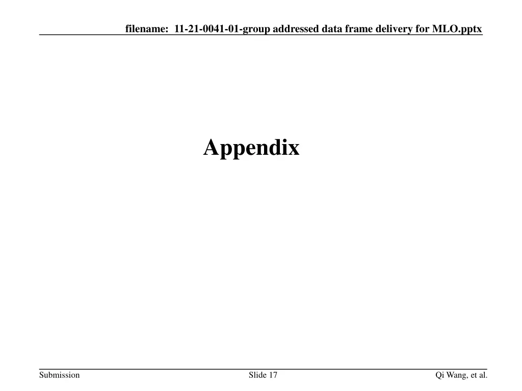 filename 11 21 0041 01 group addressed data frame 16