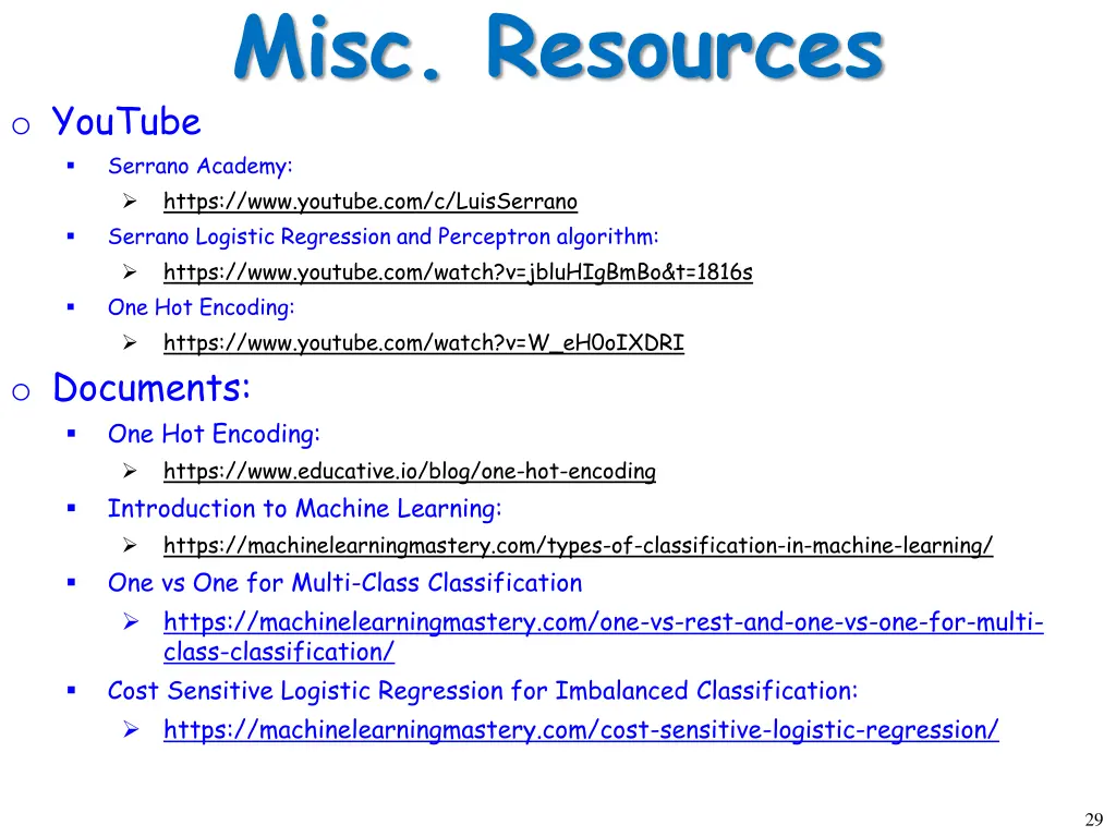 misc resources 1