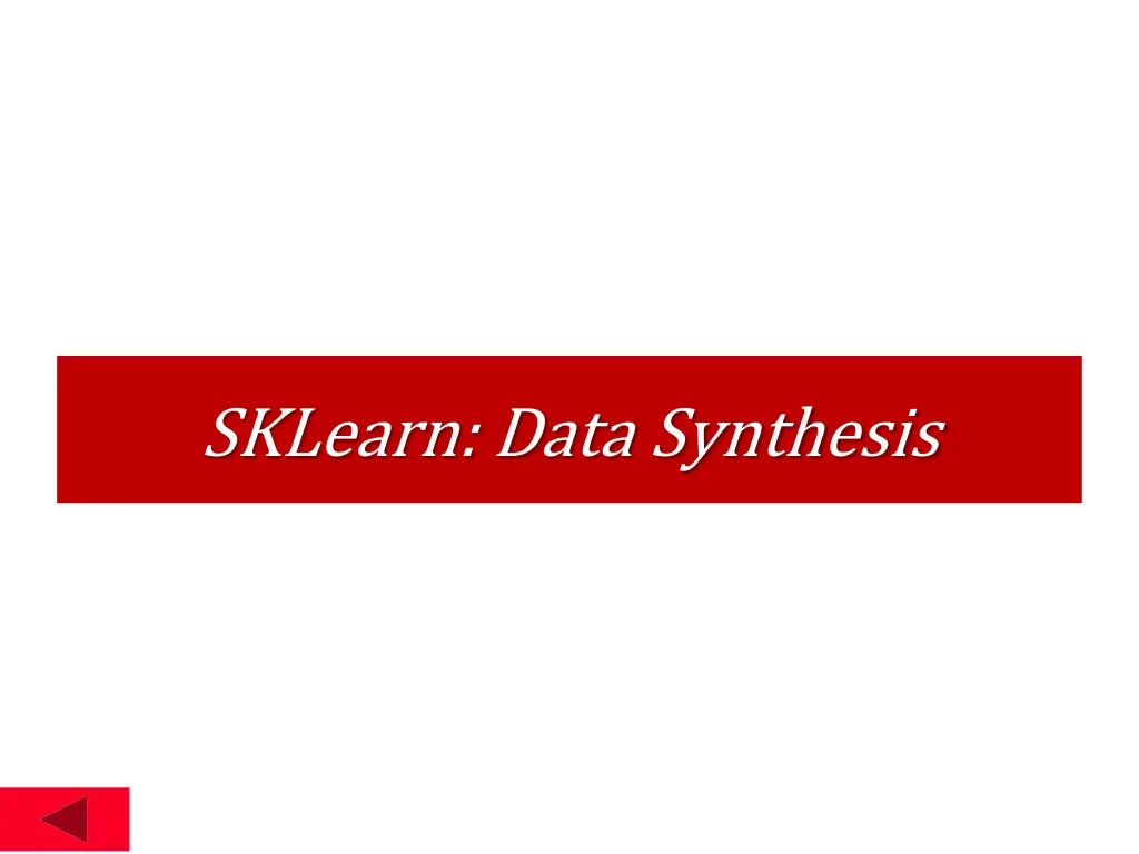 sklearn data synthesis