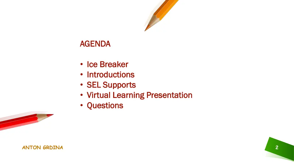 agenda agenda