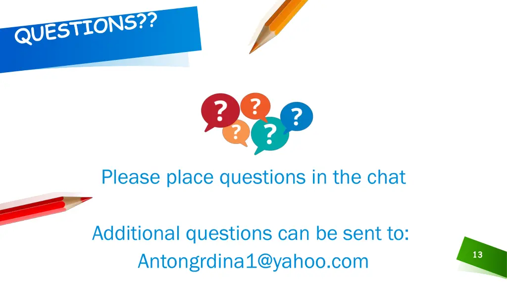 please place questions in the chat