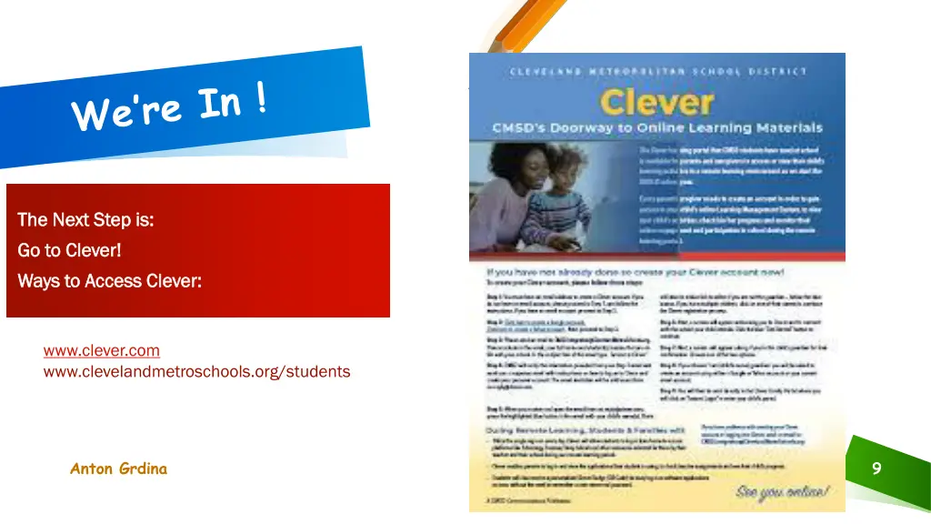 the next step is the next step is go to clever