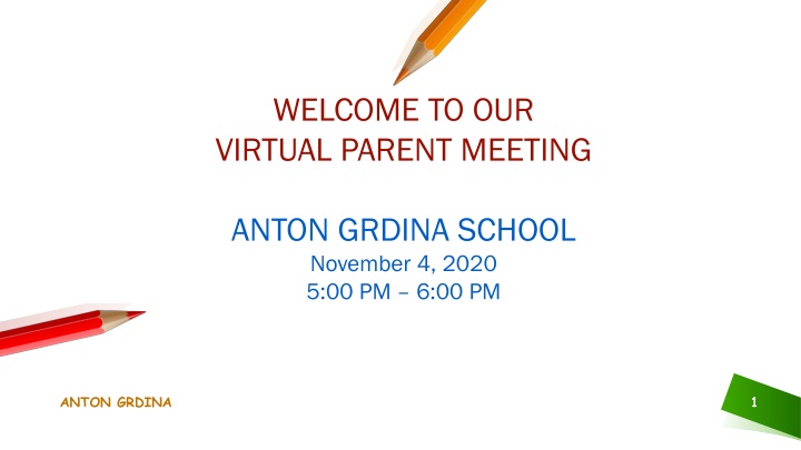 welcome to our virtual parent meeting