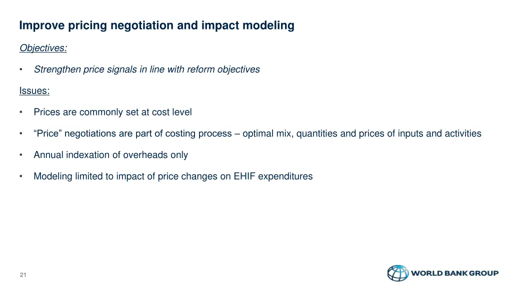improve pricing negotiation and impact modeling