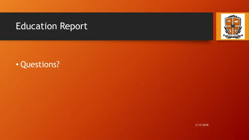 education report