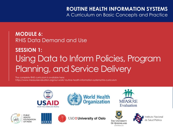 routine health information systems a curriculum