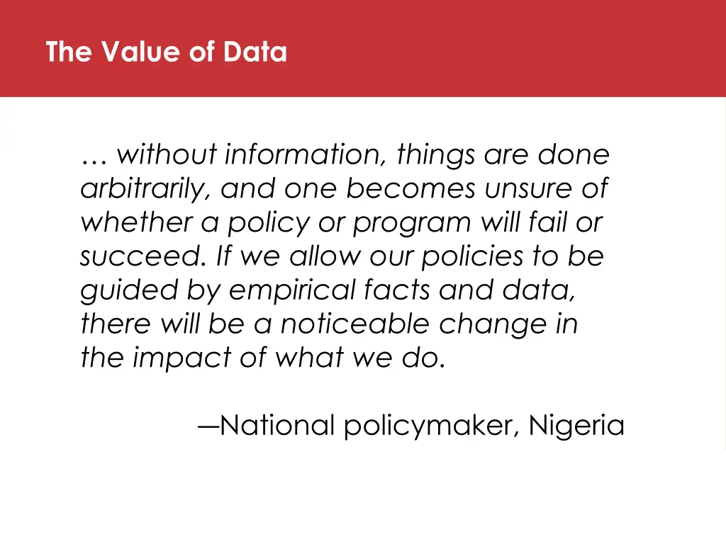 the value of data