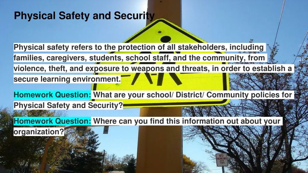 physical safety and security