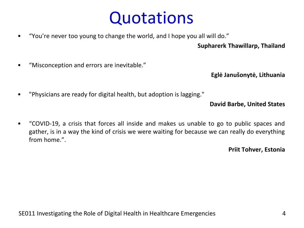 quotations