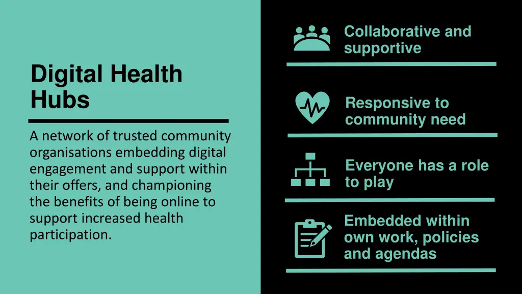 collaborative and supportive