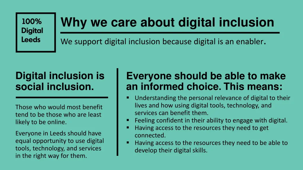 why we care about digital inclusion