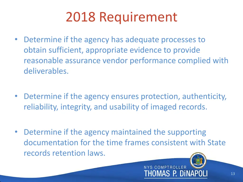 2018 requirement 2