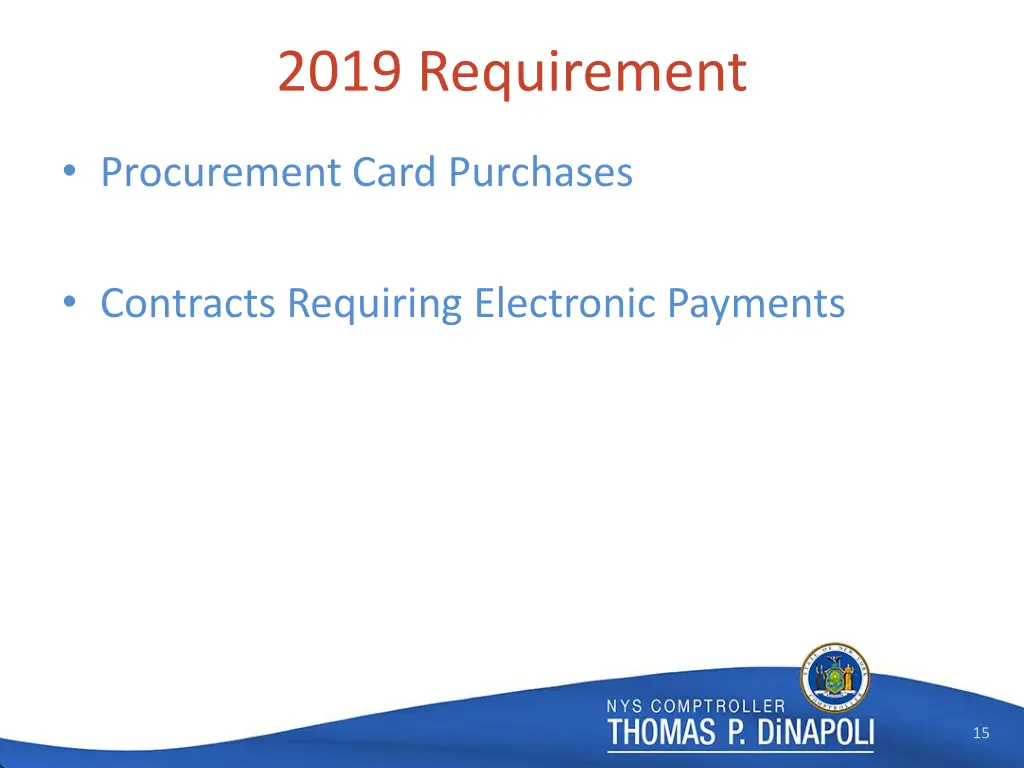 2019 requirement