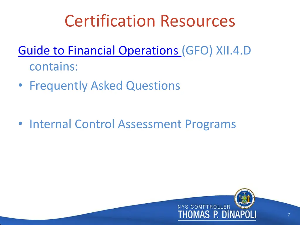 certification resources