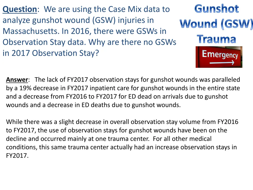 gunshot wound gsw trauma
