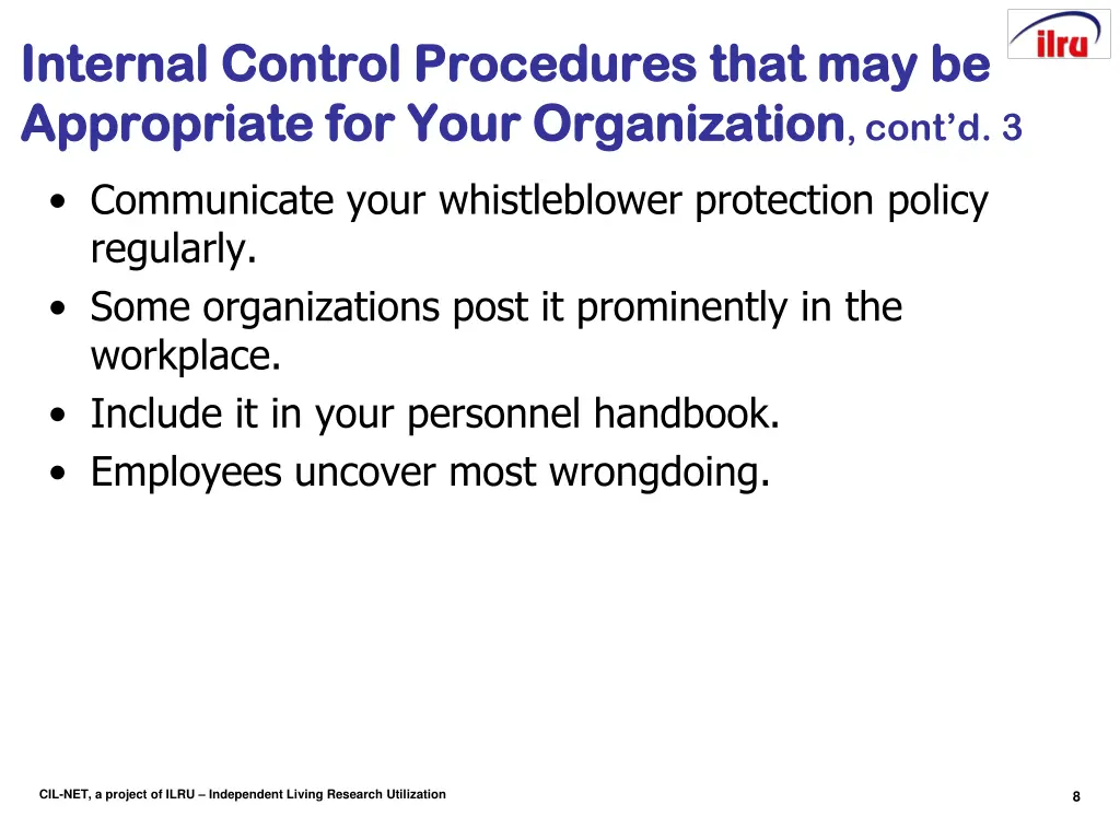 internal control procedures that may be internal 1