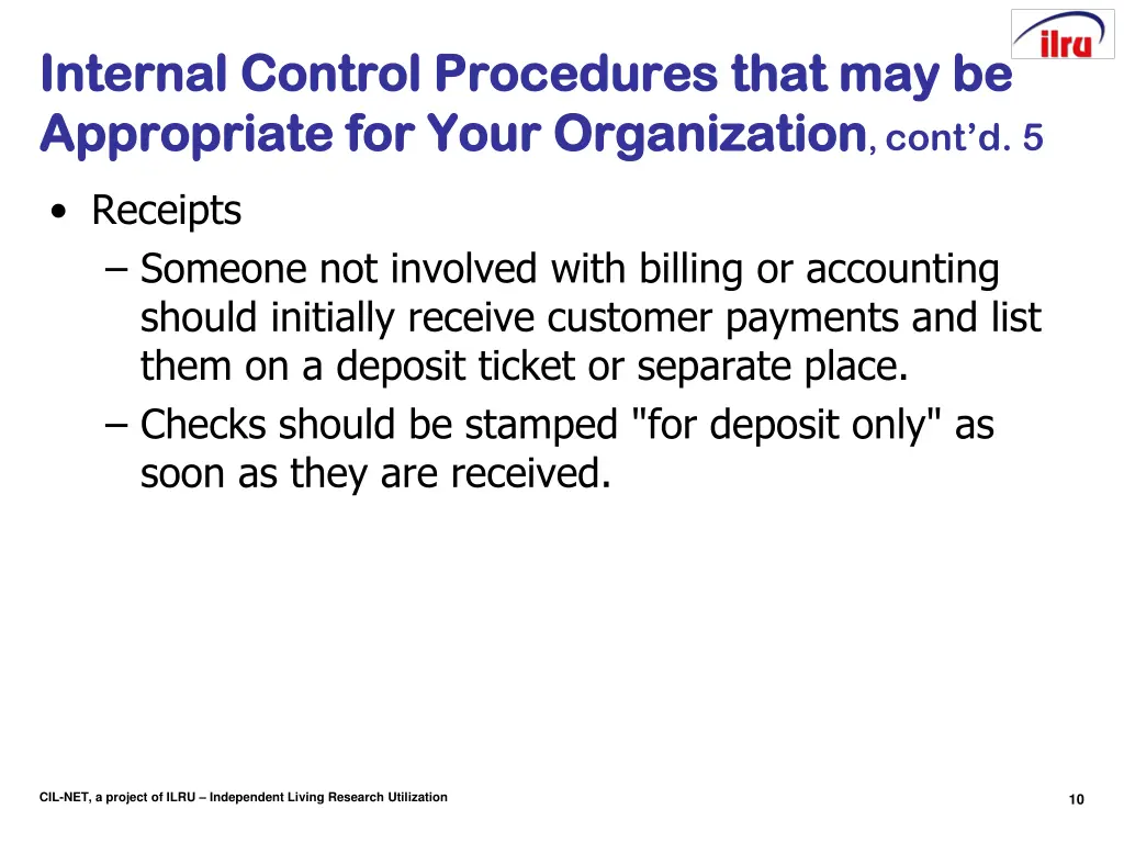 internal control procedures that may be internal 2