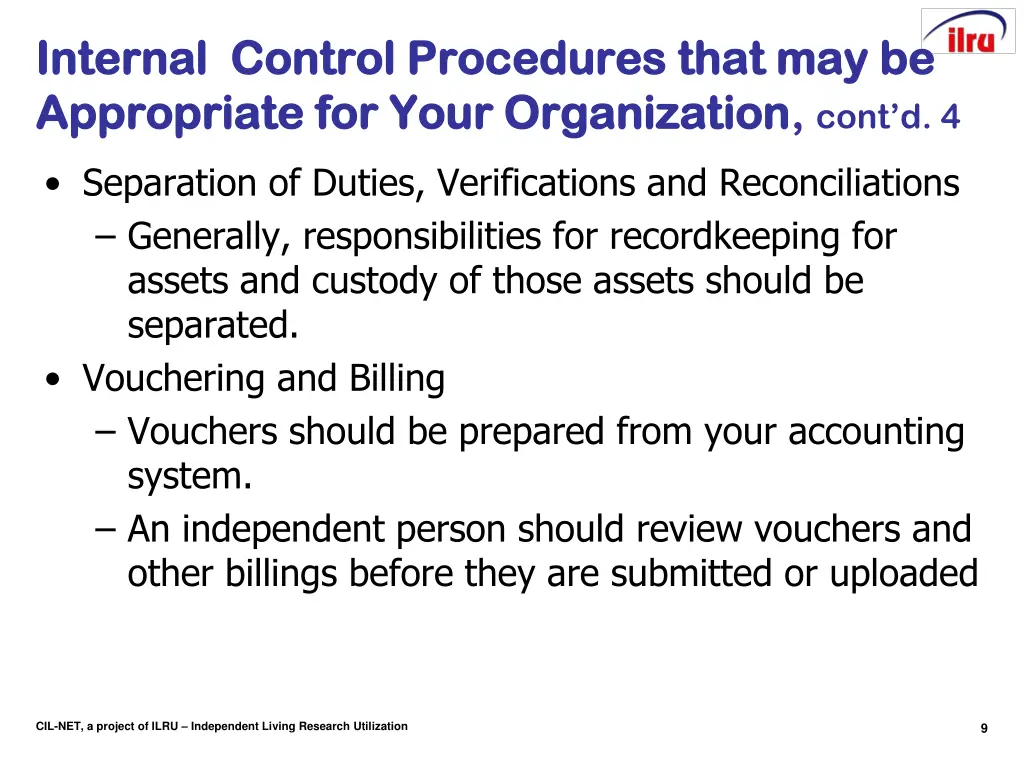 internal internal control appropriate appropriate
