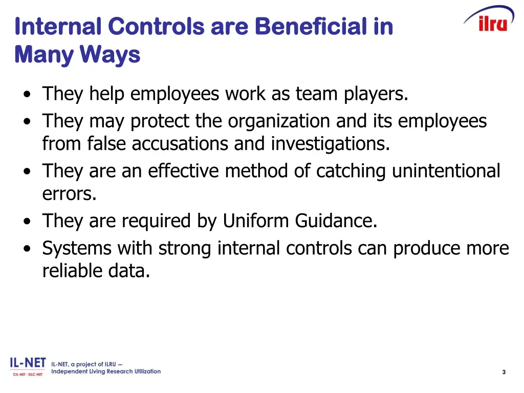 internal internal controls controls are many ways