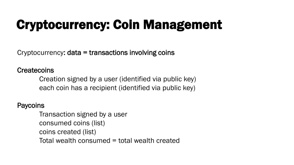 cryptocurrency coin management cryptocurrency