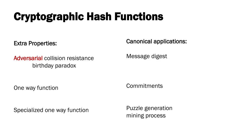 cryptographic hash functions cryptographic hash