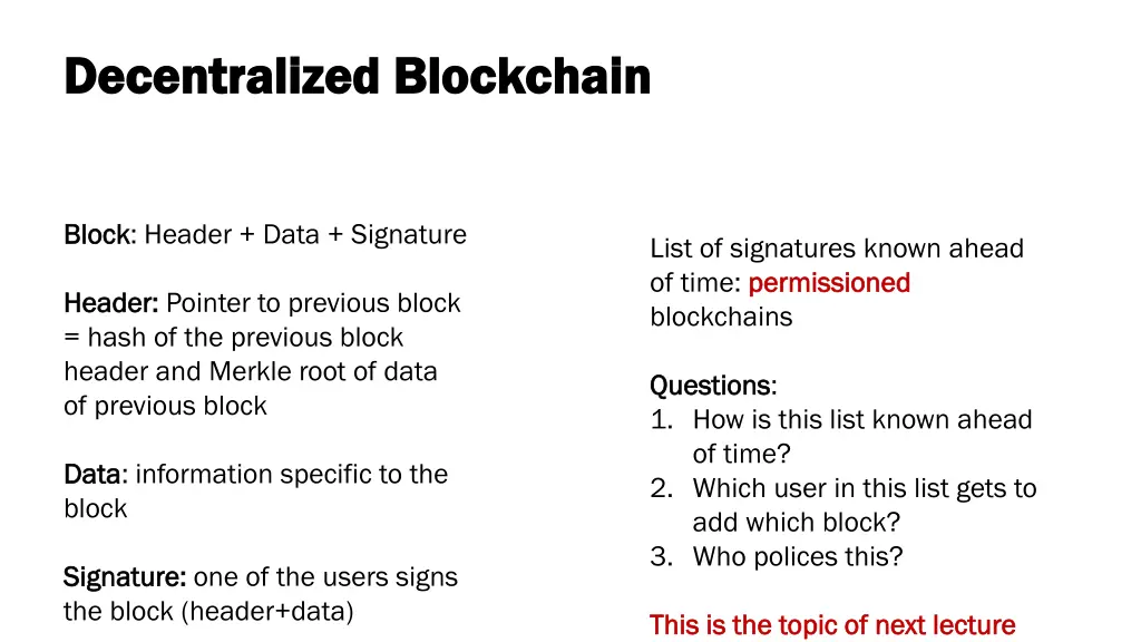 decentralized blockchain decentralized blockchain
