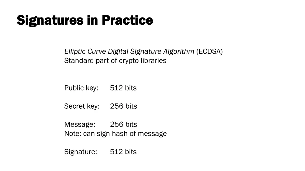 signatures in practice signatures in practice