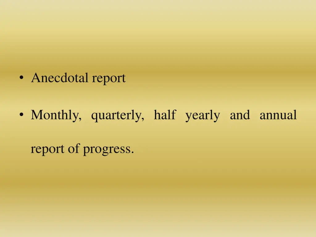 anecdotal report