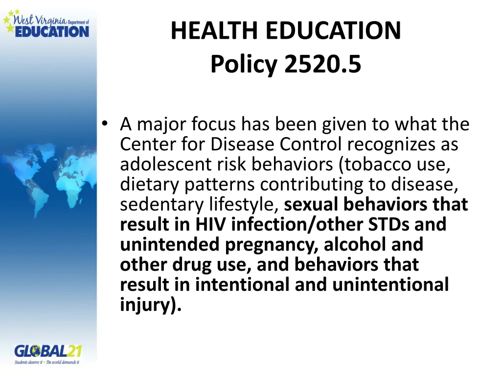 health education policy 2520 5