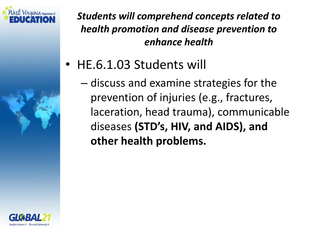 students will comprehend concepts related