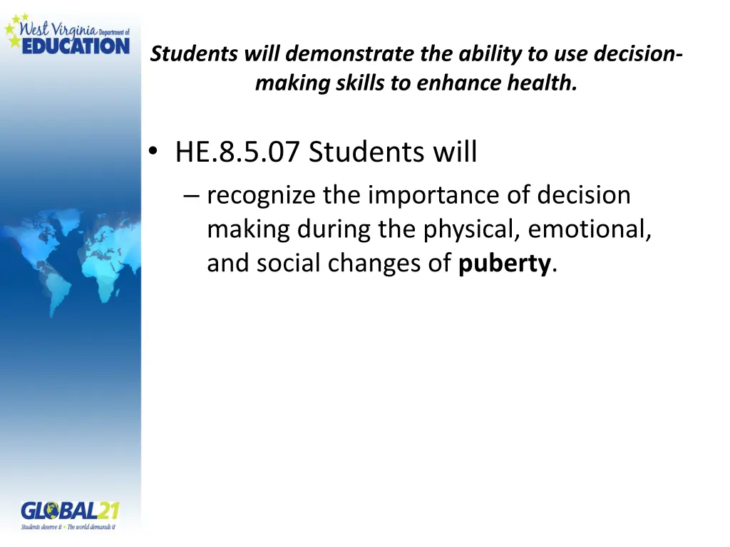 students will demonstrate the ability 1