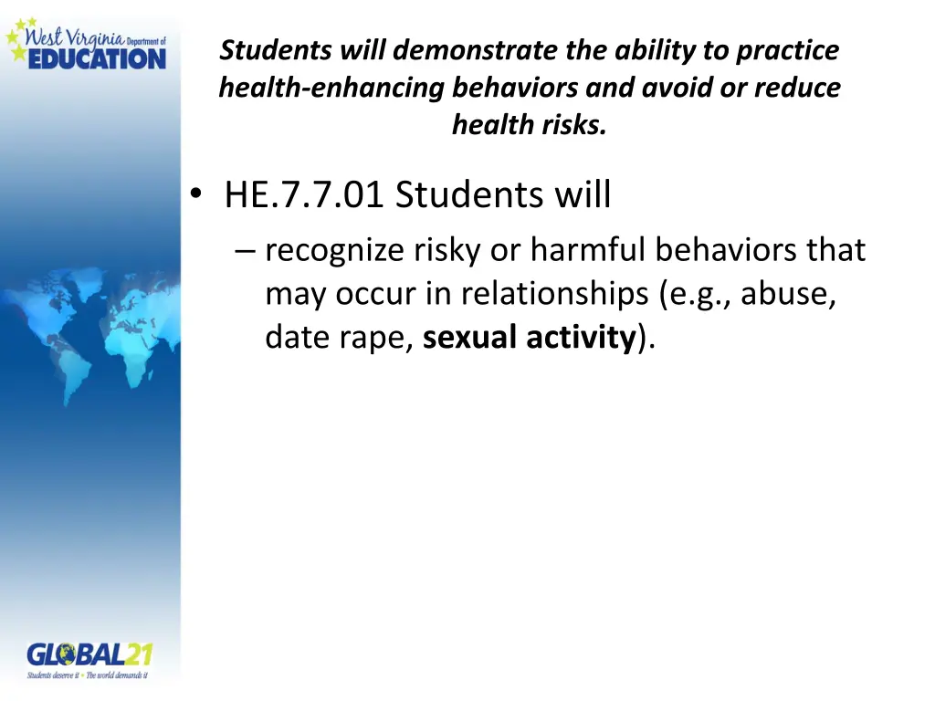 students will demonstrate the ability to practice 2