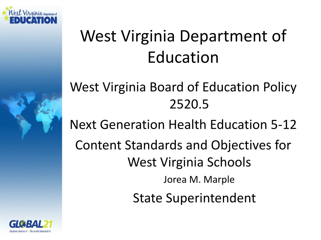 west virginia department of education