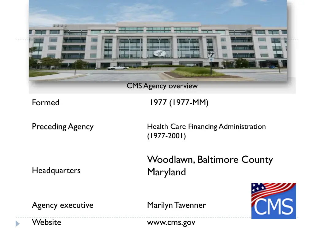 cms agency overview
