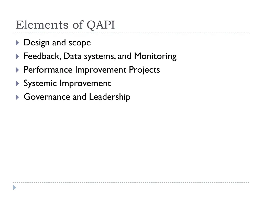 elements of qapi