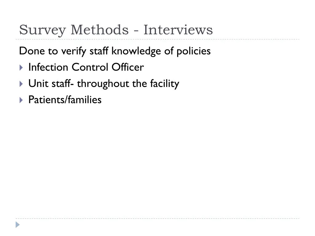 survey methods interviews